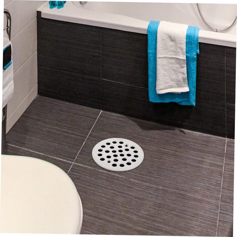 SHINEOFI 2pcs Stainless Steel Floor Drain Covers Round Strainers for