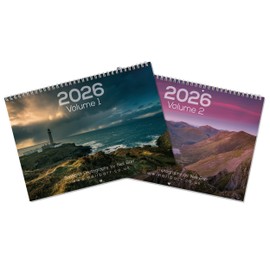 2026 Scotland Calendars - A4 (A3 open) Scottish landscape photography calendars 2026 - TWO Versions available by Neil Barr of NB Photography