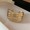HUASAI Gold Arm Cuff for Women Upper Arm Cuff Jewelry