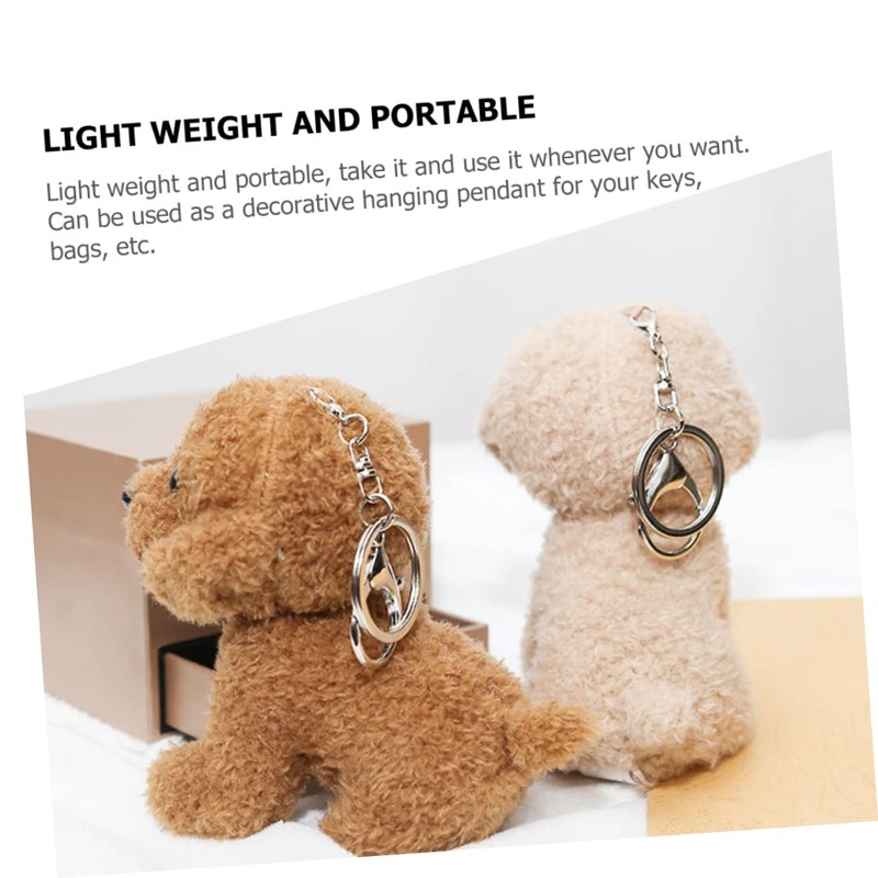 TENDYCOCO Key Chain Puppy Key Ring Puppy Bag Pendant Lovely