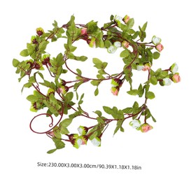 Gatuida Artificial Rose Vine Garland Hanging Fake Flower Decoration for Weddings Home and Garden Easy Installation Versatile for DIY Crafts and Festive Decor