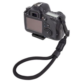 LENS-AID Wrist Strap in Rope Look for Camera, Camera Strap for Wrist, Sailor Strap, black, Unit size