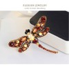 AOCHEE Multi-Colors Wing Dragonfly Brooch Pin Austrian Crystal Rhinestone Dragonfly