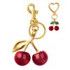 Adorable NEGTTE Cherry Bag Charms Keychain for Women