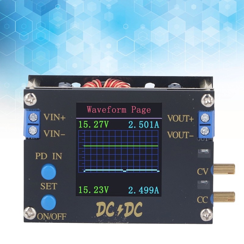 DC Buck Boost Converter Adjustable Voltage CC CV Power Supply