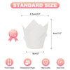 sourcing map 200 Pcs Tulip Baking Cups Cupcake Muffins Liners