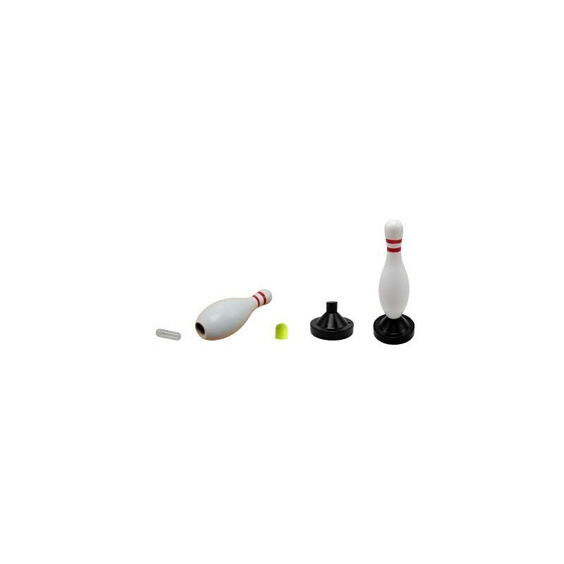 Armored Angel Bowling Pin Cremation Keepsake Urn, 4" Inch Tall,