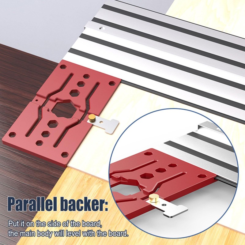 Track Saw Guide Rail Square for DeWalt, 340mm Track Saw