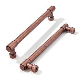 khtumeware 10 Pack 5 Inch(128mm) Vintage Antique Copper Cabinet Pulls Kitchen Cabinet Hardware for Cupboard Drawer Handles Dresser Pulls