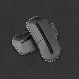 KUNGKIC Car Safety Belt Buckle Covers For Toyota GR86 Subaru BRZ 2021 2022 2023 2024 2025 PU Leather Seat Belt Clips Cover Anti-Scratch Seat Belt Buckle Protector Car Interior Accessories