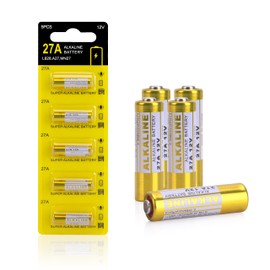 kunying A27 27A 12V Battery,27a 12v Battery for Remote,27a Batteries 5 Pack, Long Lasting 12 Volt A27 Batteries