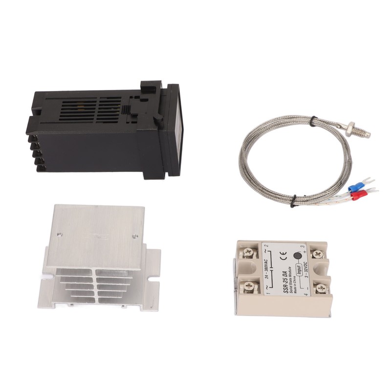 4PCS Digital PID Thermostat Quick Response Temperature Controller with Thermocouple