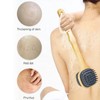 Long Handle Bath Brush with Handing Rope Silicone Shower Back