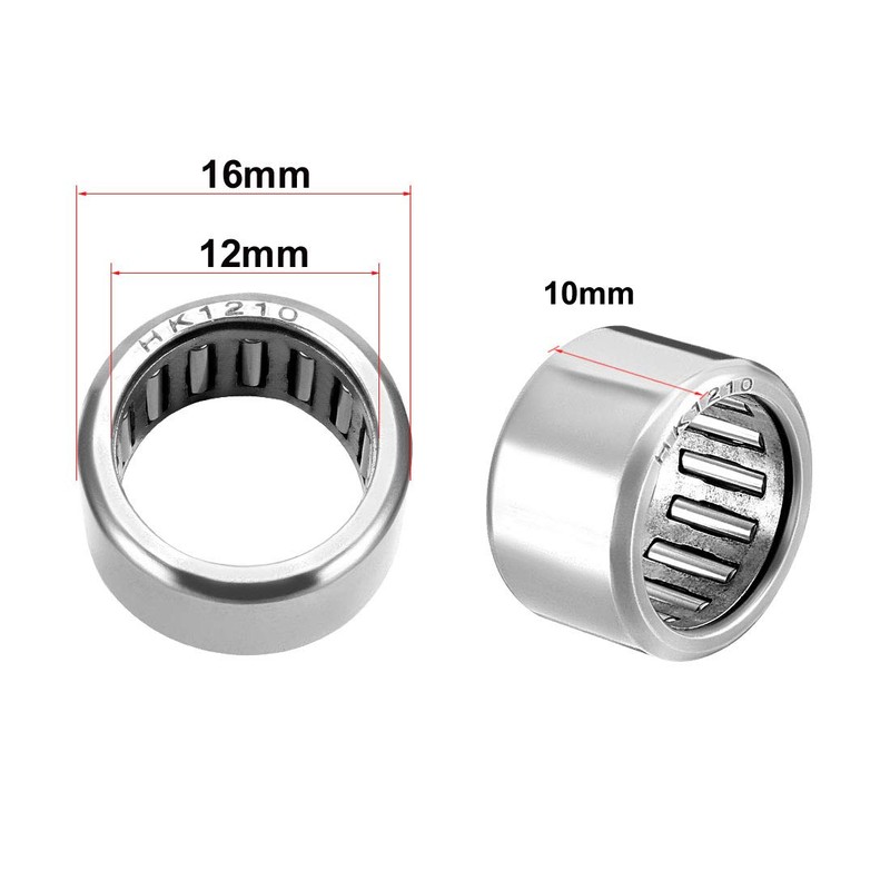 sourcing map HK1210 Drawn Shells Needle Bearing 12 mm Bore