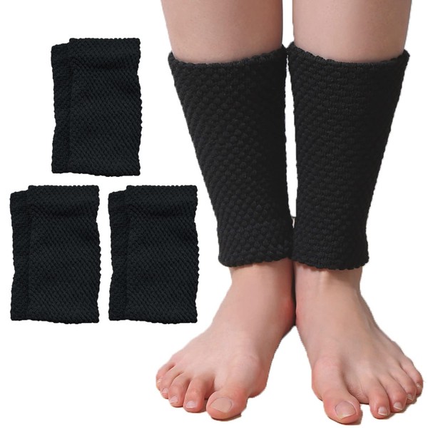 USK STORE Ankle Warmers, Silk, Double Braid, 3 Pairs Set,