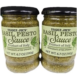 Trader Joe's 2 Jars Trader Joe’s Basil Pesto Sauce 6.7oz 190g Each Jar LIMITED