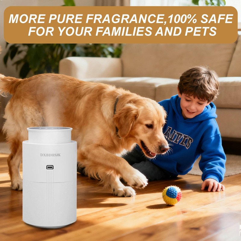 Bluetooth Waterless Diffuser, Smart Home Essential Oil Diffuser, Fragrance Coverage