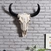 IMIKEYA Bull Head Skull Wall Hanging Art Southwestern Cow Steer