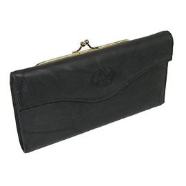 Buxton Women's Heiress Organizer Clutch, Black, One Size
