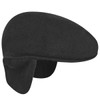 kangol Herren Wool 504 Earlap Mütze, Schwarz, L