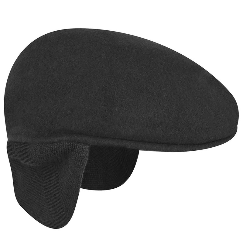 kangol Herren Wool 504 Earlap Mütze, Schwarz, L