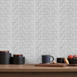 STICKGOO Peel and Stick Backsplash - 10 Sheets of 12”×12” - 3D Self Adhesive Peel and Stick Tile Backsplash for Kitchen & Bathroom