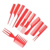 FOMIYES 20pcs Professional Hair Salon Comb Creative Smoothing Styling Combs