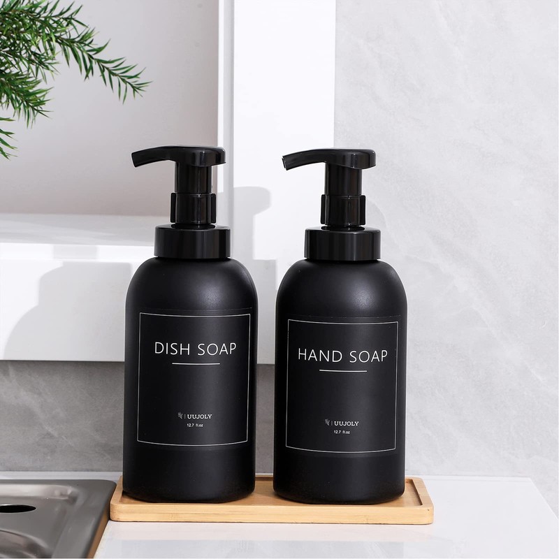 Foaming Hand Soap Dispenser Glass Jar Foam Dish Soap Dispenser