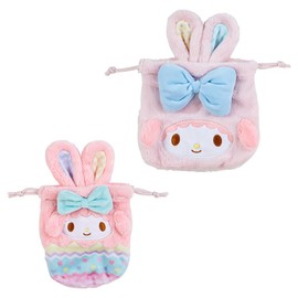 Sanrio My Sweet Piano, Set of 2 Drawstring Easter Rabbit Piano, MY SWEET PIANO, 9.1 x 6.5 x 1.2 inches (23 x 16.5 x 3 cm), Character SANRIO 151041