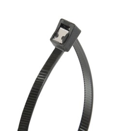 Gardner Bender 45-314UVBSC Nylon Self-Cutting Cable Tie, 14 inch, 50 lb. Tensile, Twist-Off Tail, Zip Tie, 20 Pk., UV Resistant Black