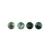 4 Pcs,6x6 MM, AURA GEMS Natural Moss Agate, Brilliant Cut,
