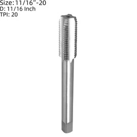 Burkit 11/16"-20 UN Tap and Die Set, 11/16 x 20 UN Machine Thread Tap and Round Die Right Hand