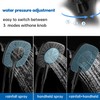 Botare Black Shower Head with Handheld Spray Combo 2 in