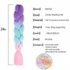 Rainbow Braiding Hair Extensions 24inch Pastel Hair Braids 3Packs Soft