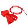 Adjustable Cable Lockout Industrial Valve Shutdown Tagout Stainless Steel Safety
