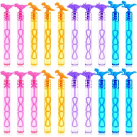 SULOLI 20PCS Mini Bubbles Dinosaur Bubbles With Bubble Wand Bottles Birthday Bubble Solution Blowers For Kids Children Party Supply Summer Outdoor Toys
