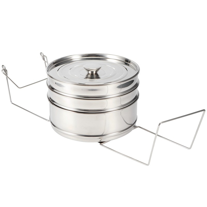 Stackable 3 Tier Stainless Steel Steamer Cooker Pot Set Cook