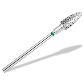 Carbide Nail Cutter Bit Manicure Nail Art Grinder Nail File with Cross Toothing Cones Shape Pedicure Attachment Sanding Body for Working on Gel Nails and Acrylic Nails (Coarse)