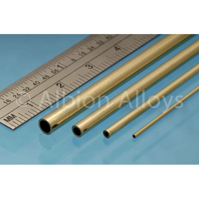 Albion Alloys Brass Micro Tube Pack 1.2mm, 1.4mm, 1.6mm &