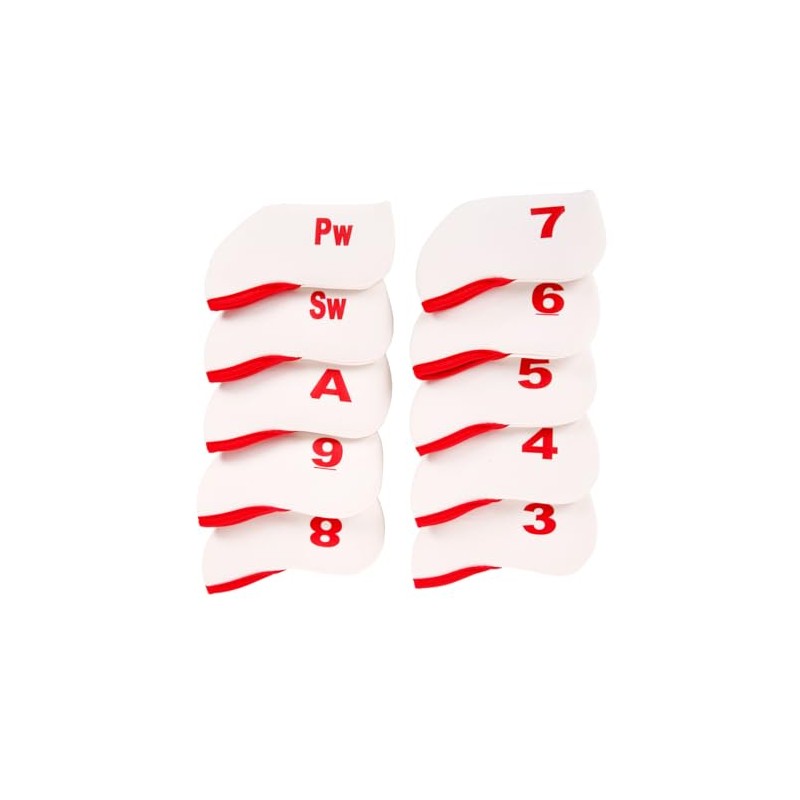 Golf Club Iron Head Covers 10 Piece Set Headcover Protector