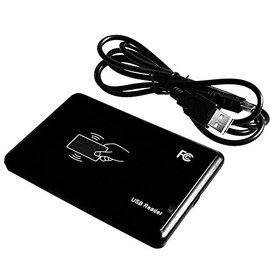 Lector de tarjetas de identificación RFID inteligente con sensor de proximidad USB de 125 KHz EM4100, EM4200, EM4305, T5577, o tarjetas compatibles y etiquetas no necesita controlador