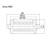 High Output Invader style Guitar Humbucker Pickups Ceramic Magnet Neck