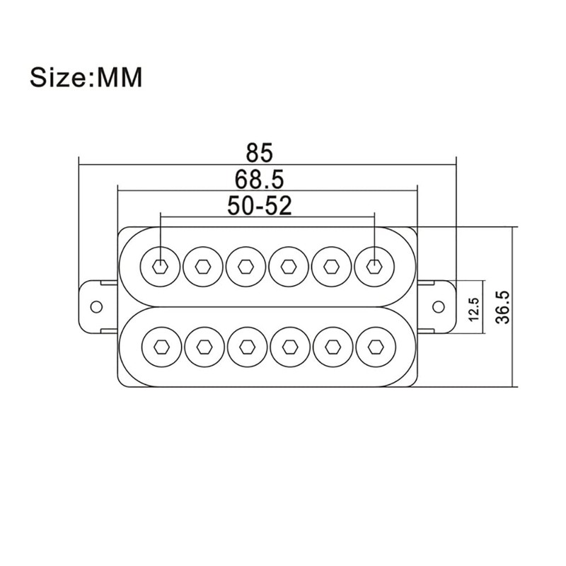 High Output Invader style Guitar Humbucker Pickups Ceramic Magnet Neck