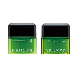Number Three DEUXER Medium Hard Wax 4 (Set of 2) Hair Wax, Floral Berry, Green, 160 Grams (x1)