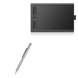 BoxWave Stylus Pen Compatible with Gaomon M10K Pro - FineTouch Capacitive Stylus, Super Precise Stylus Pen - Metallic Silver