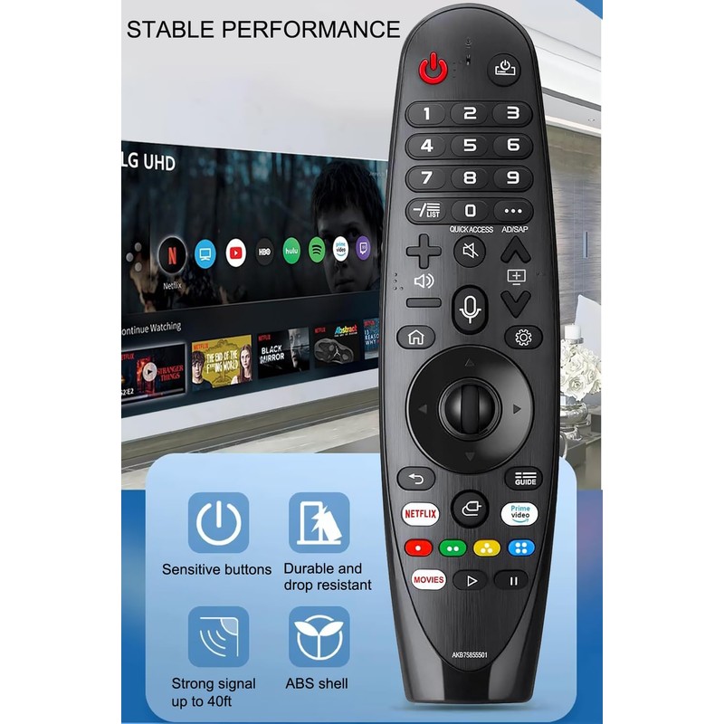 Replacement Remote for LG Smart TV Magic Remote, for LG