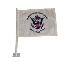 AES 12x18 Wholesale lot 12 U.S. Coast Guard Double Sided Car Vehicle 12"x18" Flag