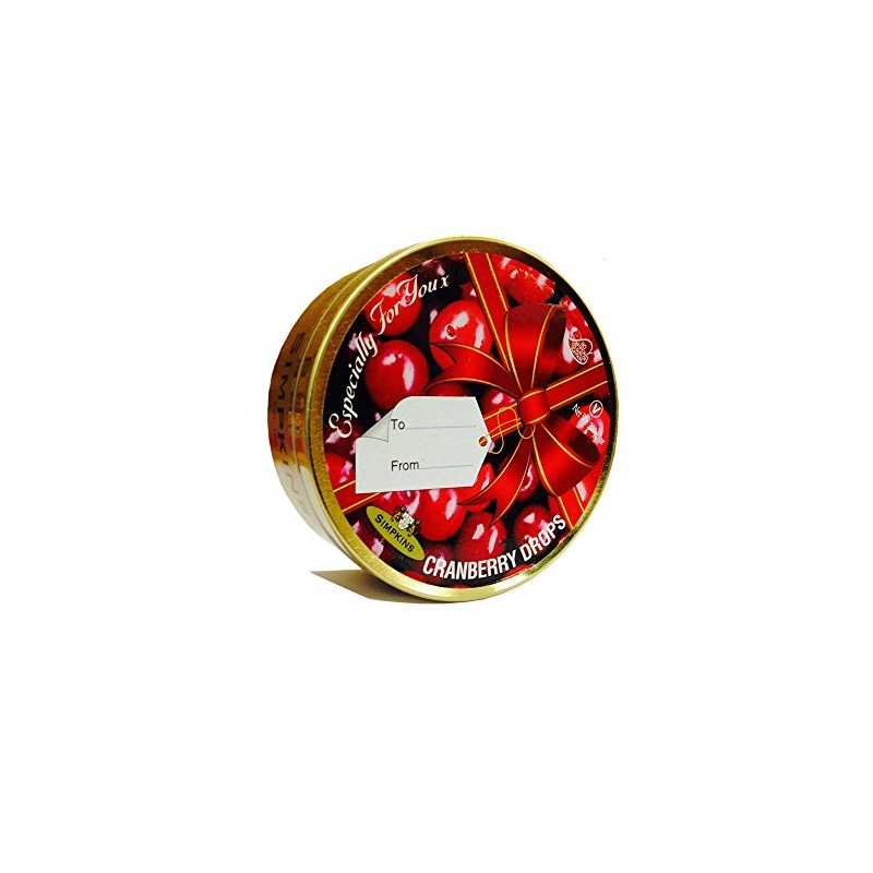 Simpkins All Natural Travel Sweet - Cranberry Drops 200g