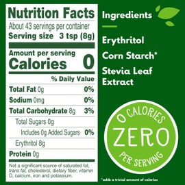 Truvia Sweet Complete Confectioners Calorie-Free Sweetener with the Stevia Leaf, 12 oz Bag (Pack of 1)