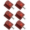 JCBIZ 6pcs Spring Loaded Press Button ABS Plastic Bolt Sliding